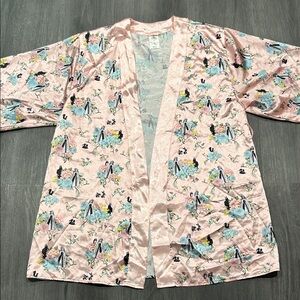 Disney Princess Aurora Sleeping Beauty Pink Kimono robe size medium